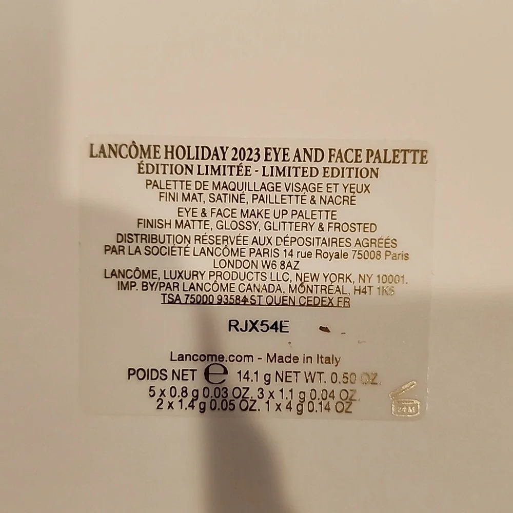 New Lancôme Eye And Face Palette Limited Edition - Picture 3 of 3